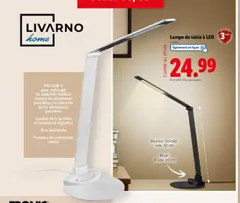 Lidl LIVARNO Lampe de table à LED offre