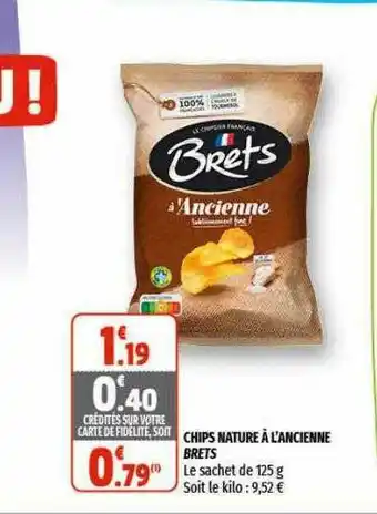 Coccinelle Express Chips Nature à L'ancienne Brets offre