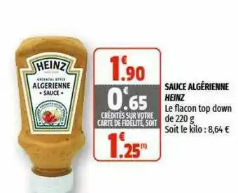 Coccinelle Express Sauce Algérienne Heinz offre