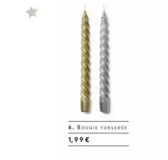 Monoprix Bougie Torsadée offre