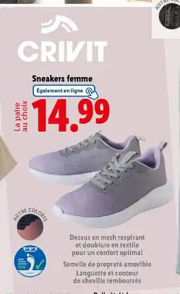 Lidl Sneakers femme offre