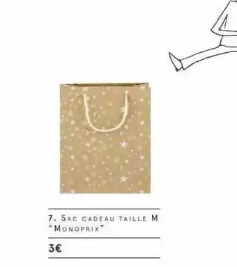 Monoprix Sac Cadeau Taille M offre