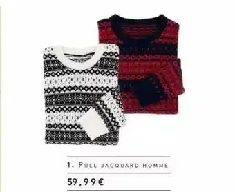 Monoprix Pull Jacquard Homme offre