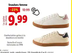 Lidl Sneakers femme offre