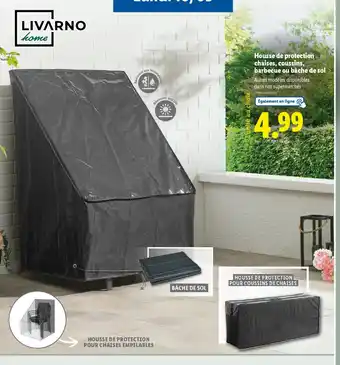 Lidl LIVARNO Housse de protection chaises, coussins, offre