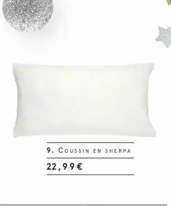 Monoprix Coussin En Sherpa offre