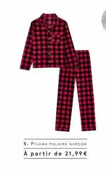 Monoprix Pyjama Polaire Garçon offre