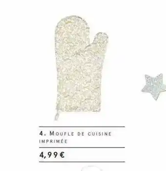 Monoprix Moufle De Cuisine Imprimée offre