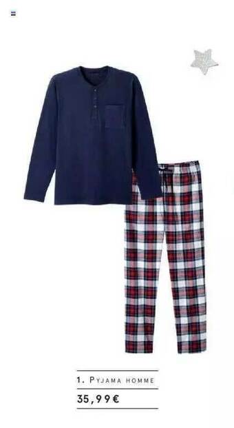 Monoprix Pyjama Homme offre