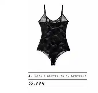 Body Ă Bretelles En Dentelle