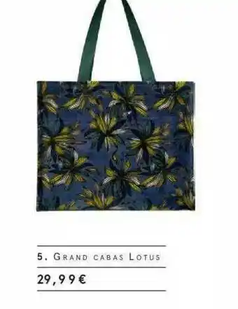 Monoprix Grand Cabas Lotus offre