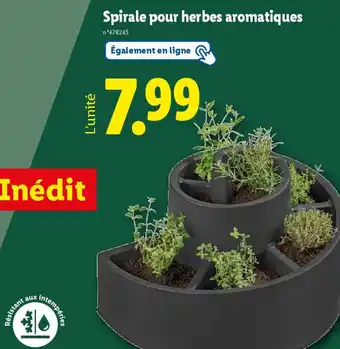 Lidl Spirale pour herbes aromatiques offre