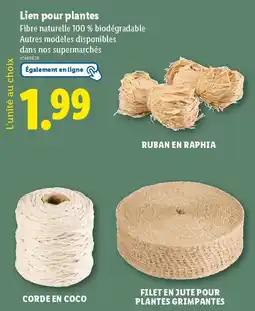 Lidl Lien pour plantes offre