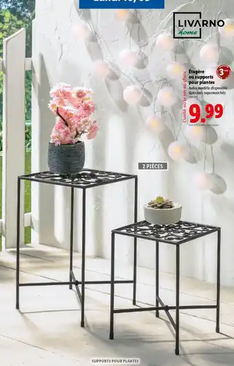 Lidl LIVARNO HOME Étagère ou supports pour plantes offre