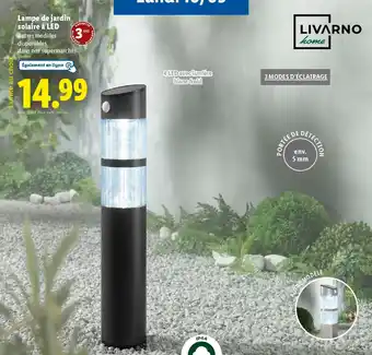 Lidl LIVARNO HOME Lampe de jardin solaire à LED offre