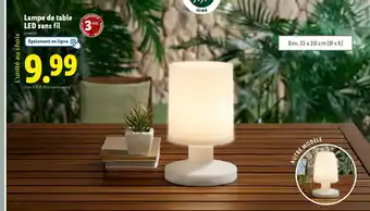 Lidl Lampe de table LED sans fil offre