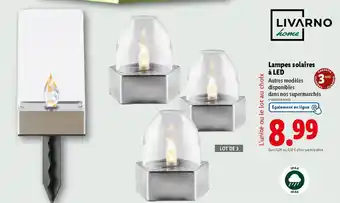 Lidl LIVARNO HOME Lampes solaires à LED offre