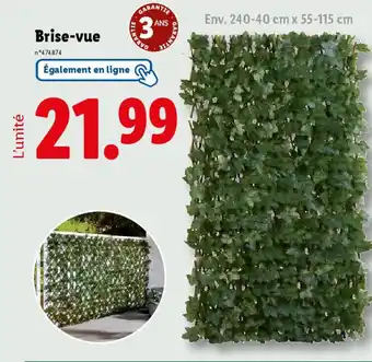 Lidl Brise-vue offre