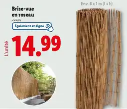 Lidl Brise-vue en roseau offre