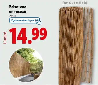 Lidl Brise-vue en roseau offre