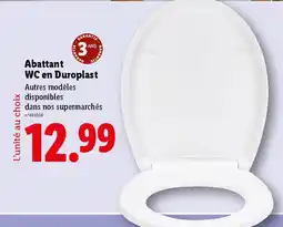 Lidl Abattant WC en Duroplast offre