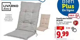 Lidl LIVARNO HOME Coussin pour fauteuil de jardin offre