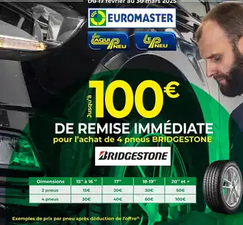 Euromaster Bridgestone Pneus offre