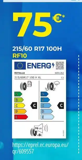 Euromaster Rotalla Pneus 4X4 / SUV été offre