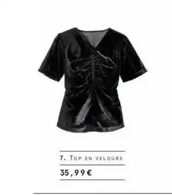 Monoprix Top En Velours offre