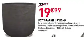 RAGT Jardin & Maison Pot 'graphit up' rond offre