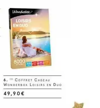 Coffret Cadeau Wonderbox Loisirs En Duo