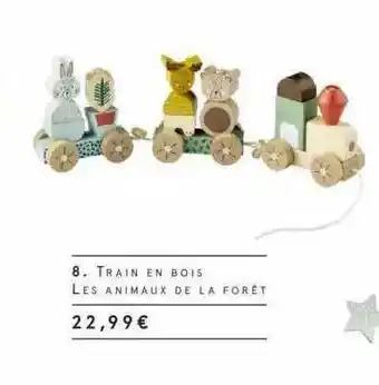Train En Bois Les Animaux De La Forêt