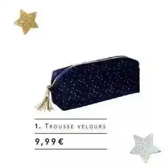 Monoprix Trousse Velours offre