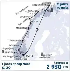 Kuoni Fjords et cap nord offre