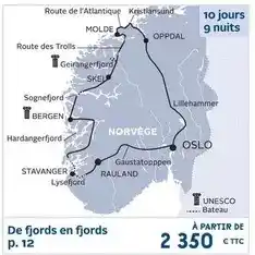 Kuoni De fjords en fjords offre