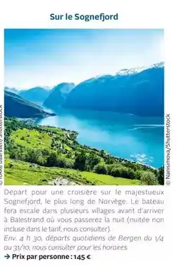 Kuoni Sur le sognefjord offre