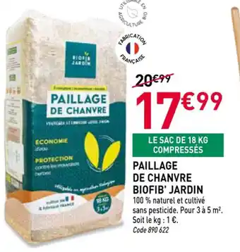 RAGT Jardin & Maison Paillage de chanvre biofib' jardin offre