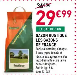 RAGT Jardin & Maison Gazon rustique les gazons de france offre