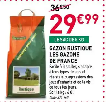 RAGT Jardin & Maison Gazon rustique les gazons de france offre