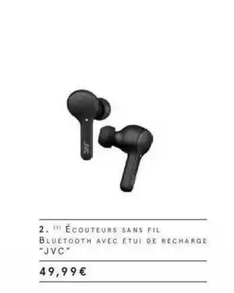 Monoprix écouteurs Sans Fil Bluetooth Avec étui De Recharge offre
