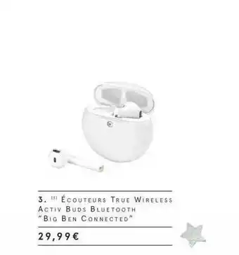 Monoprix écouteurs True Wireless Activ Buds Bluetooth offre