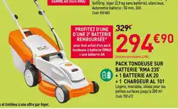 RAGT Jardin & Maison STIHL Pack taille-haie sur batterie 'hsa50'+ batterie ak10 + chargeur al101 offre