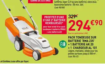 RAGT Jardin & Maison STIHL Pack taille-haie sur batterie 'hsa50'+ batterie ak10 + chargeur al101 offre