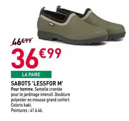 RAGT Jardin & Maison Sabots 'lessfor m' offre