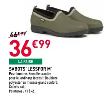 RAGT Jardin & Maison Sabots 'lessfor m' offre