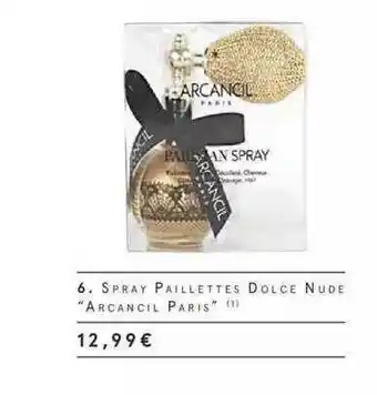 Monoprix Spray Paillettes Dolce Nude offre
