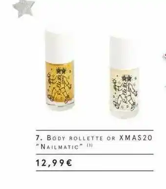 Monoprix Body Rollette Or Xmas20 offre