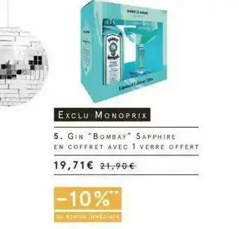 Monoprix Gin offre