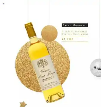 A.o.p. Sauternes ChĂąteau Haut-mayne