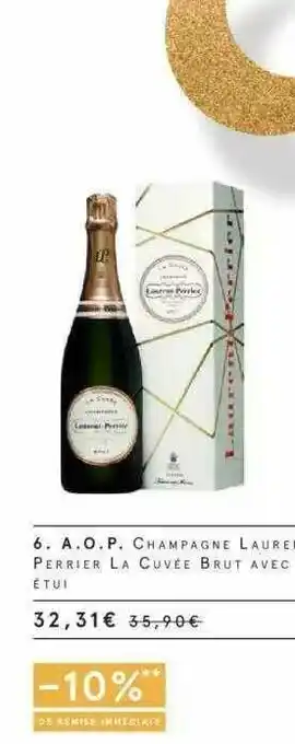 Monoprix A.o.p. Champagne Laurent Perrier La Cuvée Brut Avec étui offre